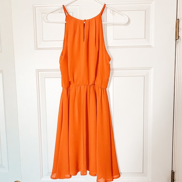 Orange mini dress - Picture 3 of 4